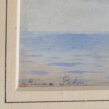 ANNA PALM DE ROSA, watercolour, signed Anna Palm.