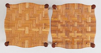 Josef Frank, taburetter 1 par, modell "973", Firma Svenskt Tenn, 1940-50-tal.