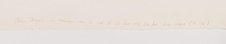 Marc Chagall, "Les Amoureux dans le ciel de Saint-Paul".