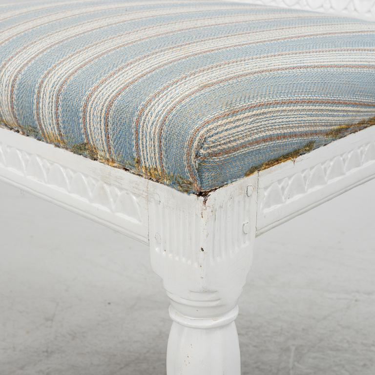 A set of five late Gustavian chairs, circa 1800.