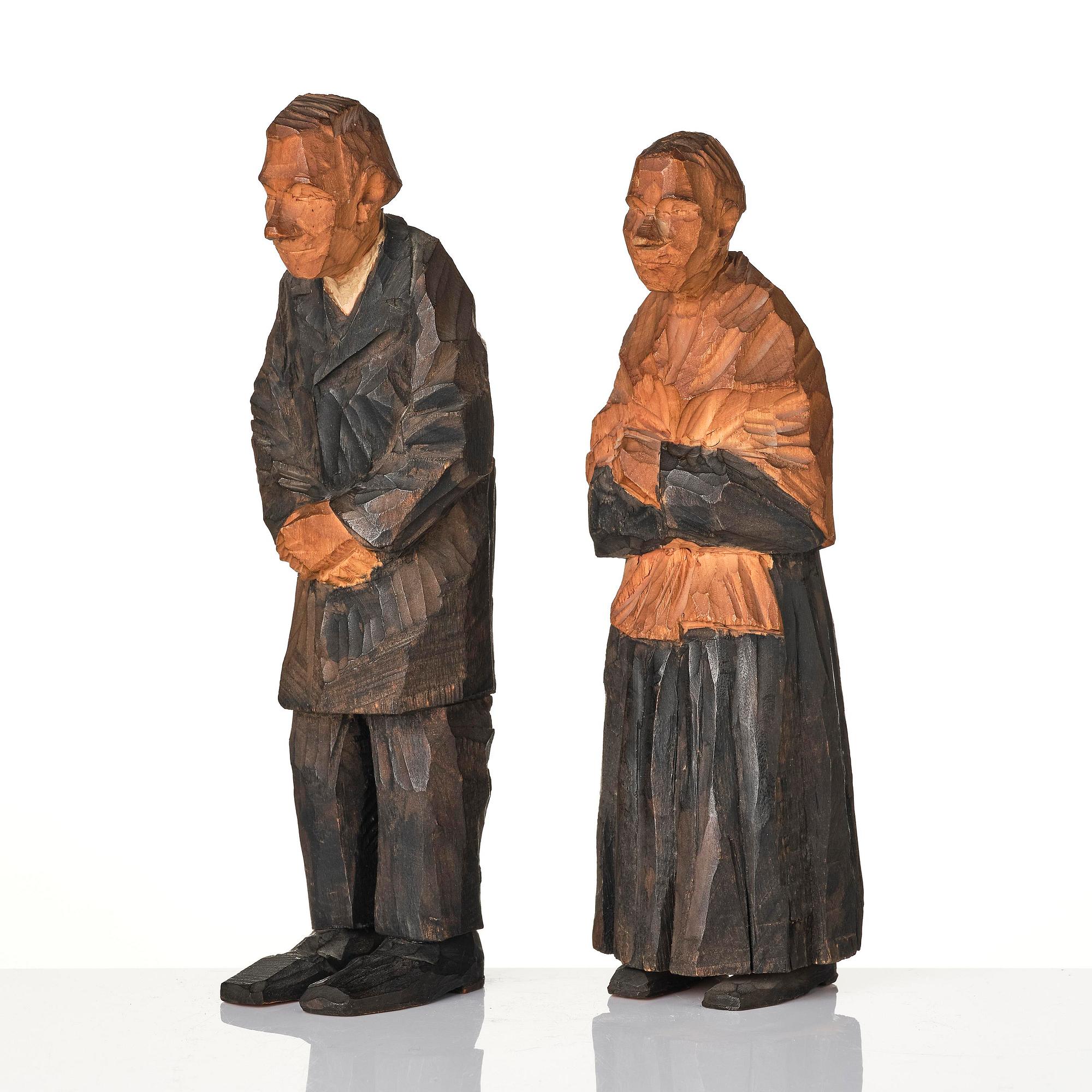 Axel Petersson Döderhultarn, Man and woman.