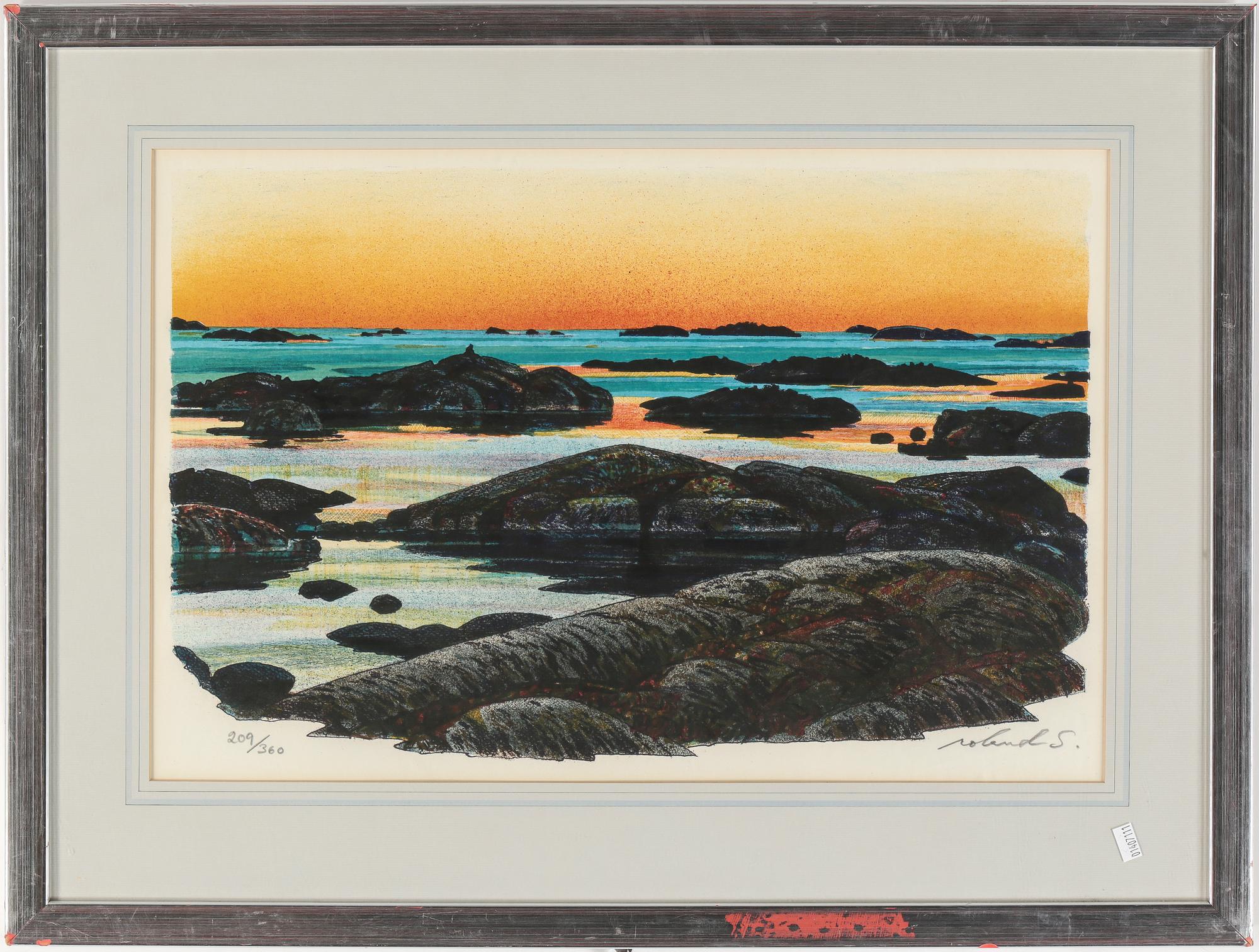 ROLAND SVENSSON, färglitografi, signerad, numrerad 209/360.