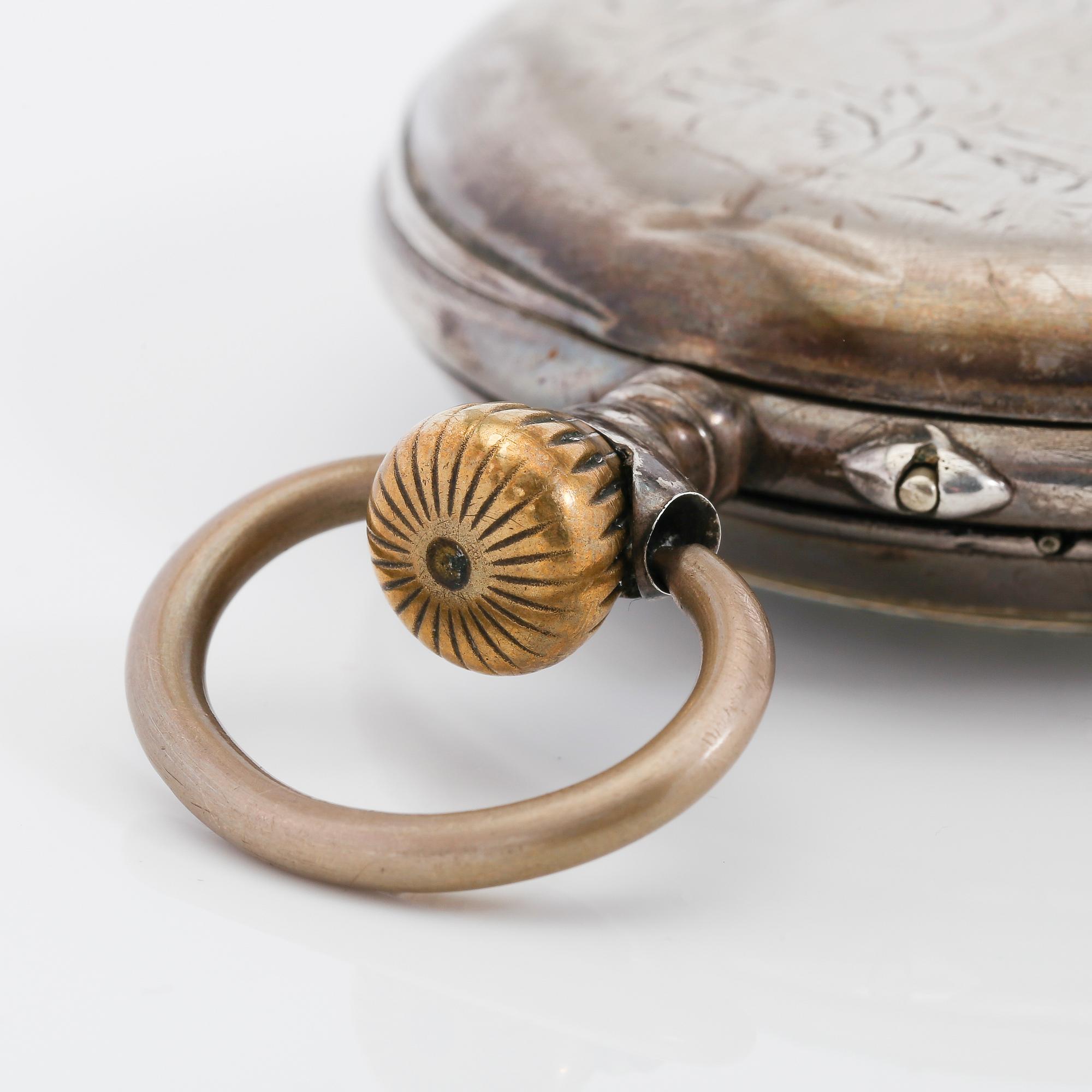 FICKUR, silver, omkring år 1900.