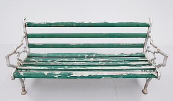 TRÄDGÅRDSSOFFA, gjutjärn, 1900-talets första hälft.