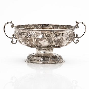 Silver brandy bowl, 19th century.