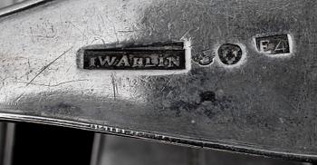 MATSKEDAR, 10 st, silver, Umeå, 1800-tal. Tot vikt ca 575 gram.