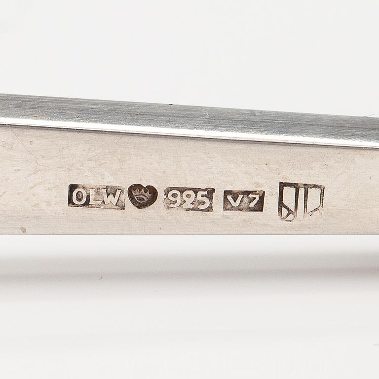 Olavi Wehmersuo, A sterling silver neckalce with a spectrolite. Kaunis Koru, Helsinki 1974.