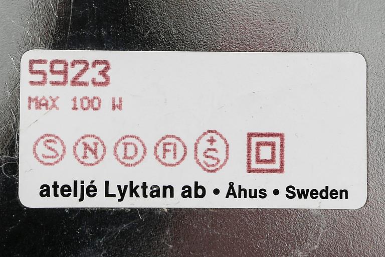 Per Sundstedt, golvlampa, "Mars", Ateljé Lyktan, Åhus, 1900-talets andra hälft.