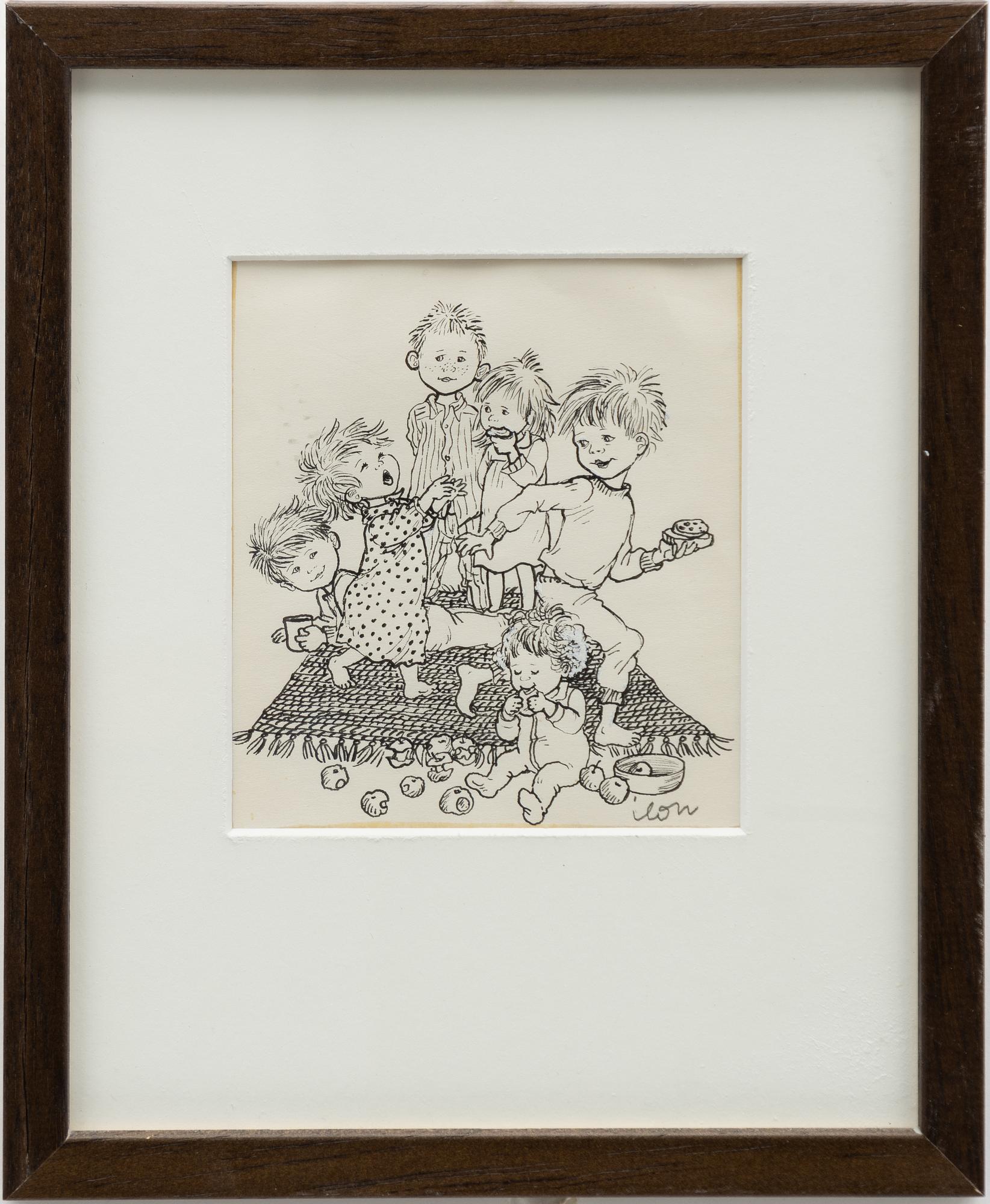 Ilon Wikland, Playing Children.