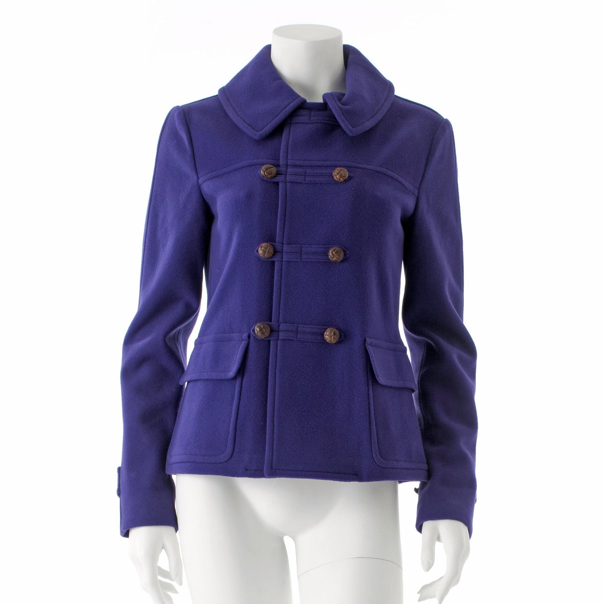 RALPH LAUREN, a purple wool jacket. Size 8.
