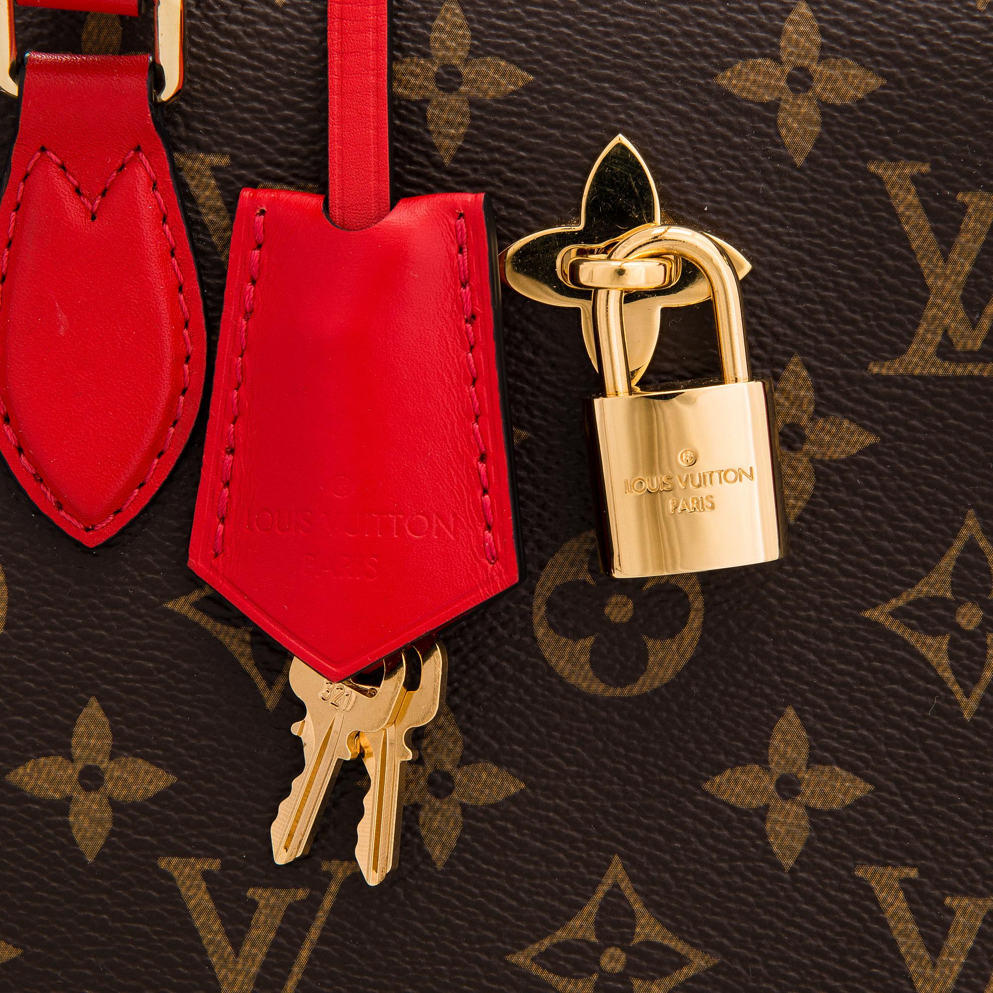 Louis Vuitton, Flower Monogram Coquelicot tote.