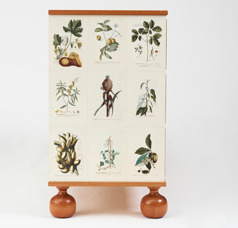 Josef Frank, a mahogany chest of drawers 'Flora Linné', Svenskt Tenn, Sweden 2007, made in a limited edition of model nr 1050.