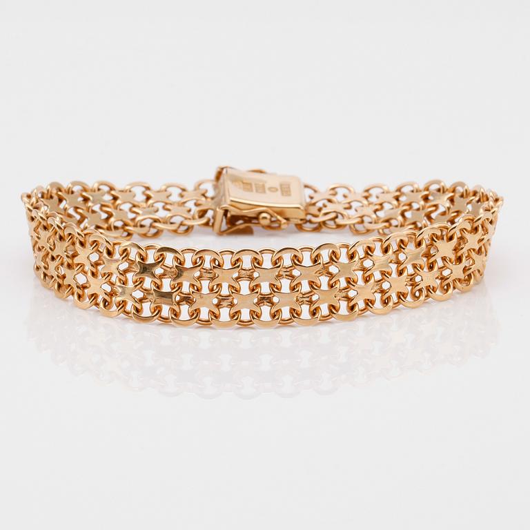 ARMBAND, 18K guld, svenska stämplar, 1978. Vikt ca 22 g.