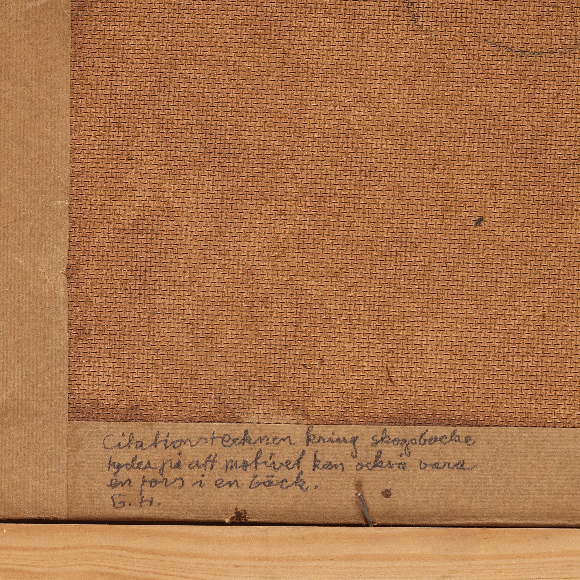 Lennart Rodhe, "Skogsbacke".