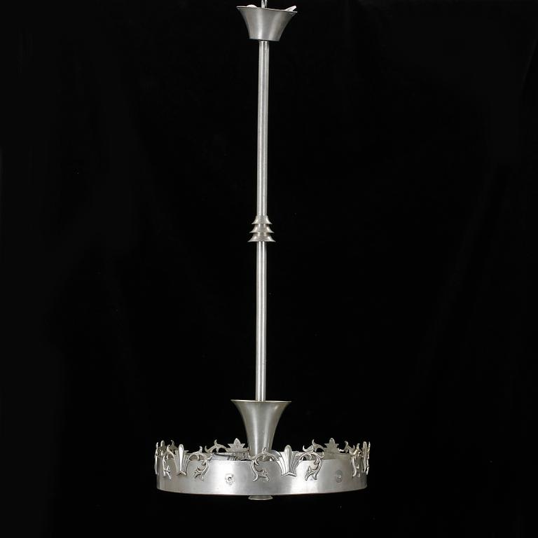 TAKLAMPA, tenn. Troligen Svenskt Tenn, 1920/30-tal.