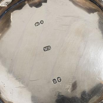A four piece silver tea and coffee service, William Southey, London, England, 1858-59.