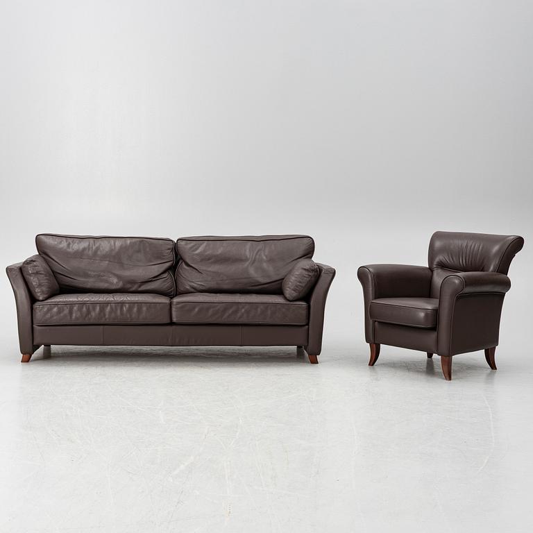 A sofa and an armchair, Bröderna Andersson.