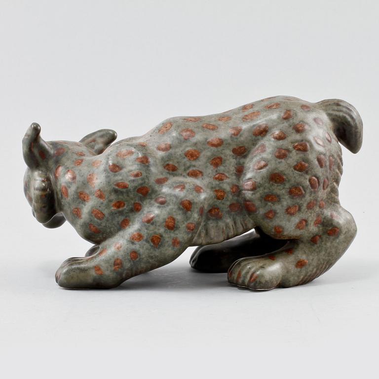 FIGURIN, stengods, Gunnar Nylund, Rörstrand, omkring 1900-talets mitt.