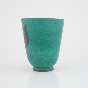 Wilhelm Kåge, vase, stoneware, "Argenta", Gustavsberg, 1932.