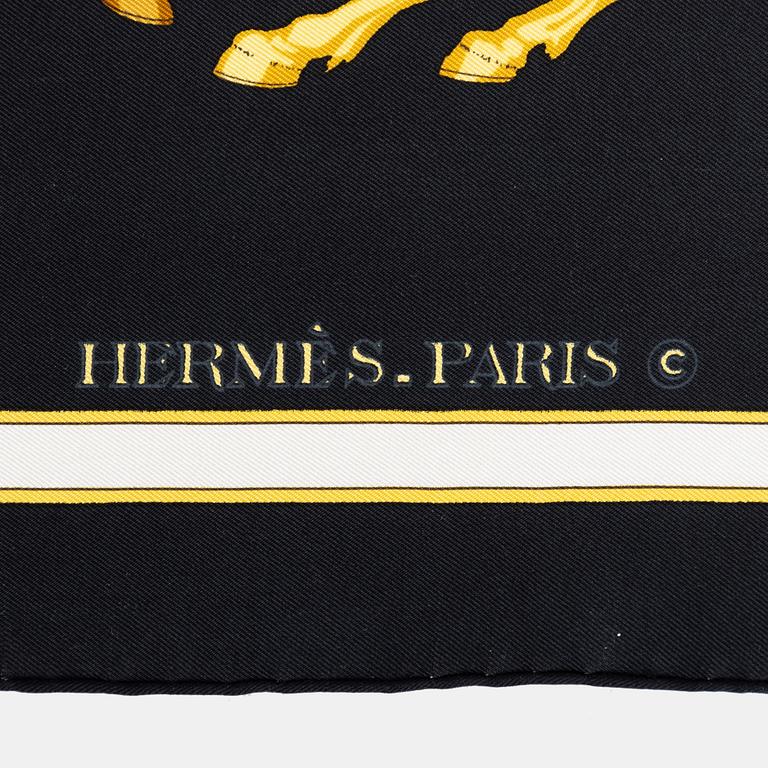 Hermès, a 'Carrousel' twill silk scarf.