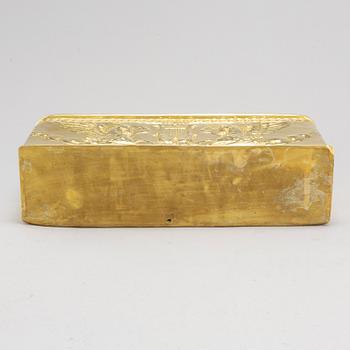 BESTICKHÅLLARE, mässing, empire, 1800-talets första hälft.