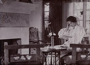 Marie Martha Krøyer, "Italienska med barn" (Modersglädje).