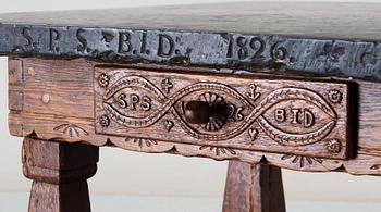STENBORD. Skåne, daterat 1826.
