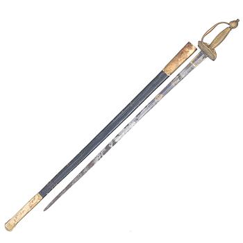 Sword, Sweden, for an infantry officer, early 19th century, with scabbard.