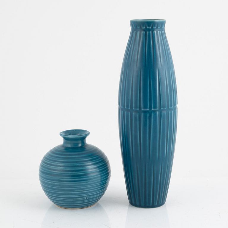 Bo Fajans, two vases, 1924-1967.
