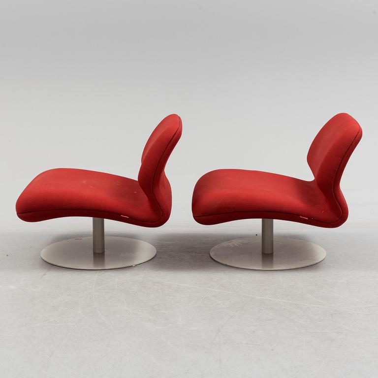 a pair of "Attitude easychairs by Morten Voss for Fritz Hansen, 2000's.