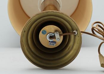 BORDSLAMPA, Mässing, Bergboms, 1900-talets sista kvartal.