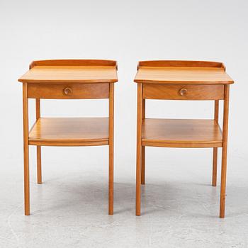 Carl Malmsten, sängbord, ett par, "Birgitta", Åfors Möbelfabrik, 1900-talets andra hälft.