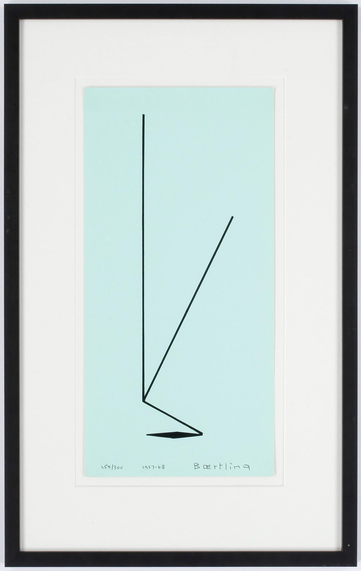 OLLE BAERTLING, färgserigrafi. Signerad och daterad 1957-68. Numrerad 254/300.