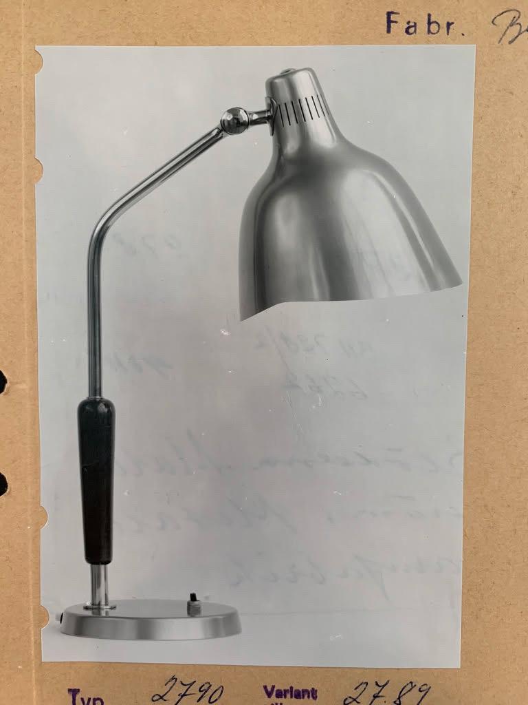 Bröderna Malmströms Metallvarufabrik, a table lamp model "2790", Malmö, 1950s.