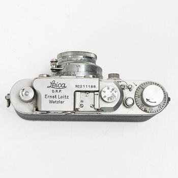 Camera, Leica, Ernst Leitz Wetzlar, before 1945, Germany.