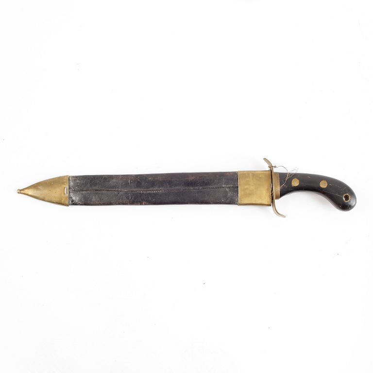 FASKINKNIV, 1800-tal, stål och mässing.