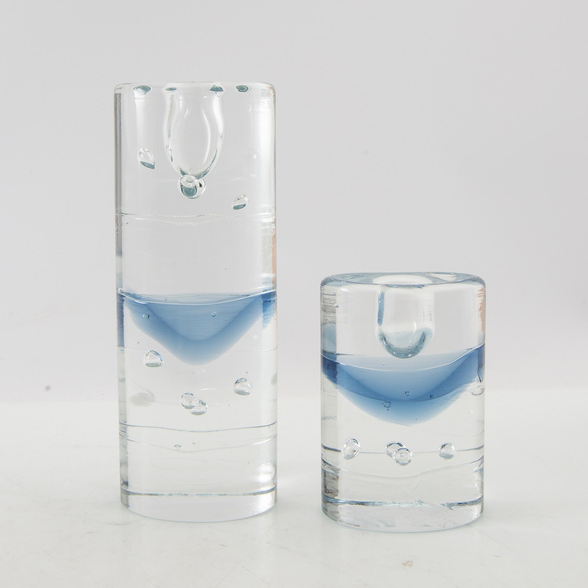 Timo Sarpaneva, candlesticks, 11 pcs, "Arkipelago", and candlesticks, 2 pcs, "Arktia", Iittala.