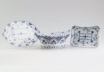 SKÅL OCH FAT, 2 st, porslin, Royal Copenhagen.