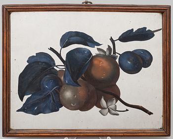 A 19th century glass painting.