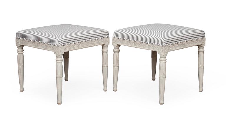 A PAIR OF STOOLS.