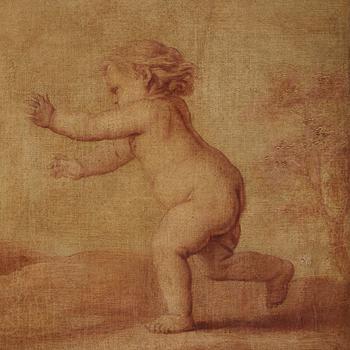 Francois Boucher In the manner of the artist, Playing puttos.