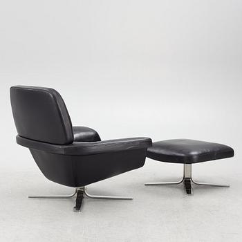 Rodolfo Dordoni, a 'Blake Soft' armchair with ottoman, Minotti, Italy.