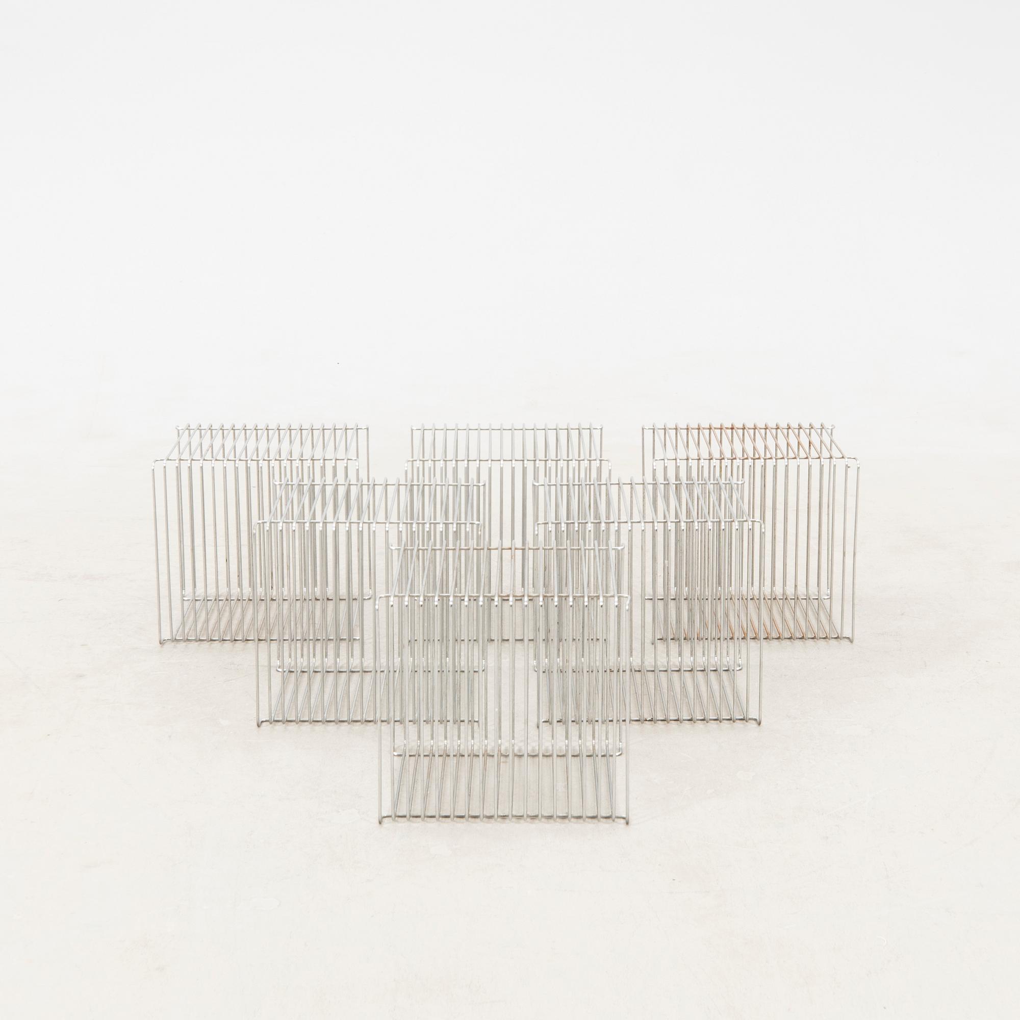 Verner Panton, Hyllsystem "Wire cube" 6 st 1900-talets senare del Danmark.