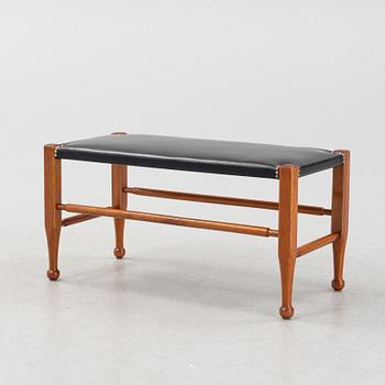 Josef Frank, a ’model 2009’ mahogany bench, Svenskt Tenn, Sweden probably 1960-70s.