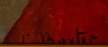 CHARLES BAXTER, olja på pannå, sign.