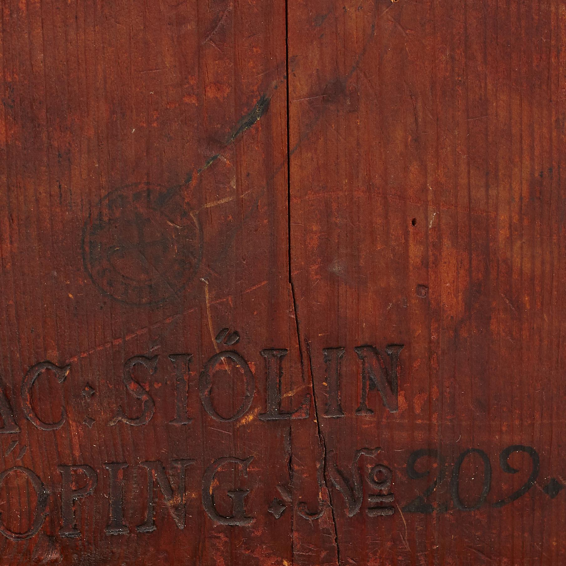 Fällbord av Jacob Sjölin (mästare i Köping och Kungsör 1767-85).