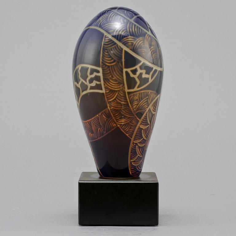 SKULPTUR, glas, Ulf Johansson, Sjöhyttan, unik, 1900/2000-tal.