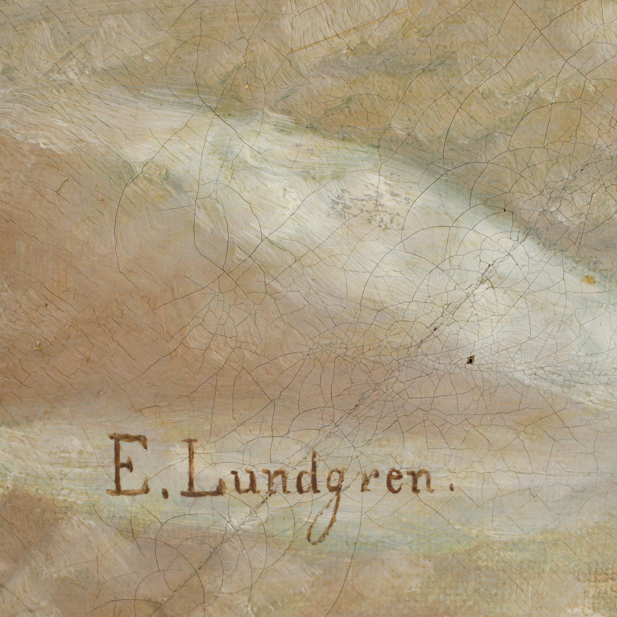 EGRON LUNDGREN, olja på duk, sign.