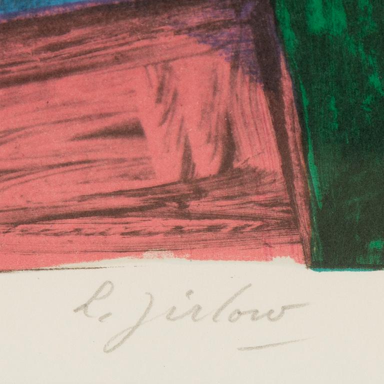 Lennart Jirlow, lithograph in colours, 1990, signed 218/280.