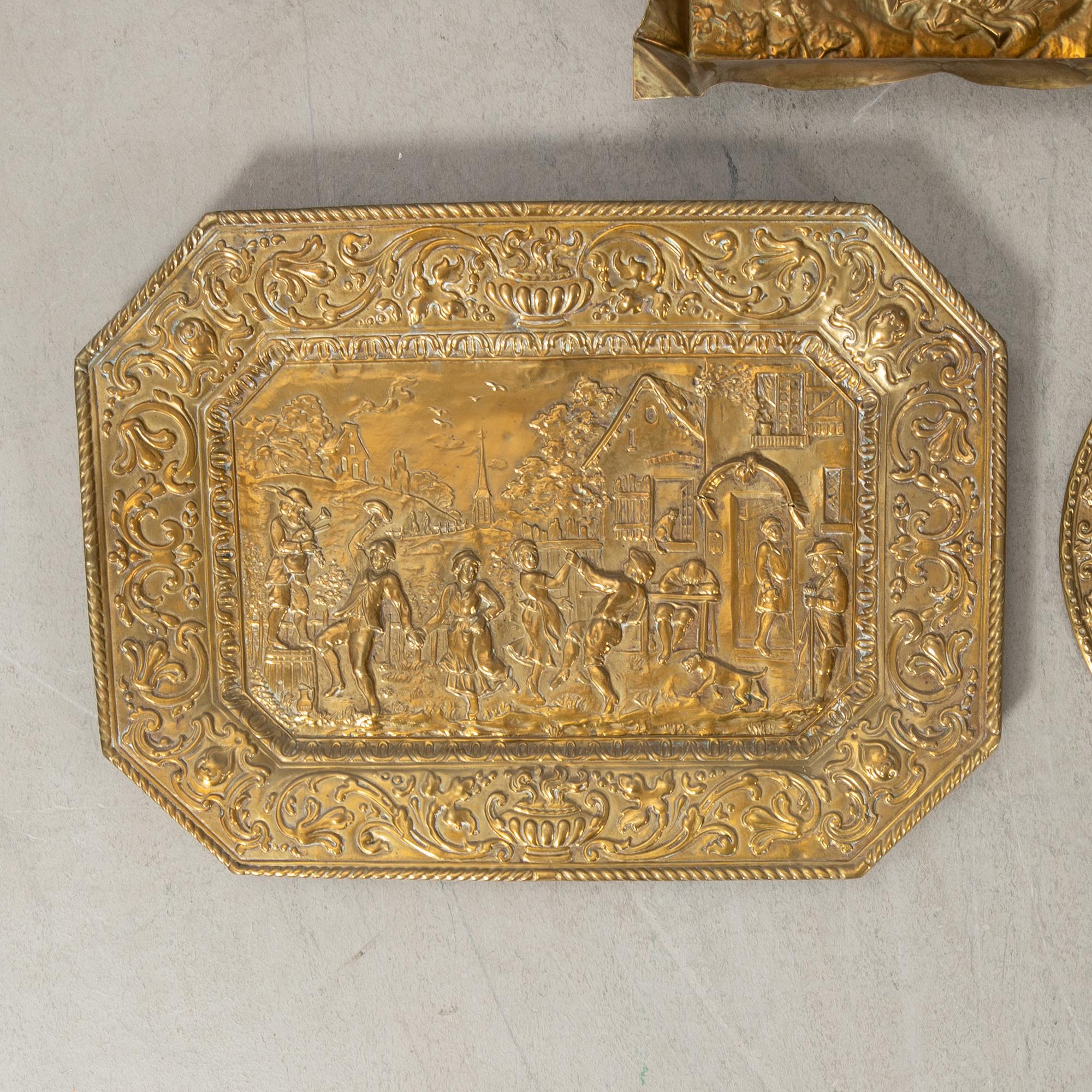 Wall plates 6 pcs Baroque/Renaissance style first half of the 20th century.